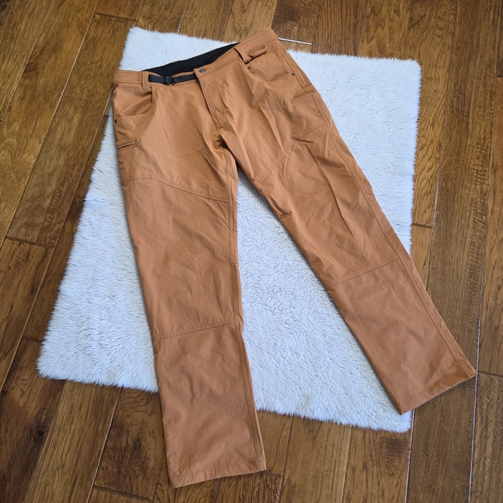 Nebu The Rob Roy Hiking Pants Mens 36x32 Orange Stretch Nylon Climbing Trousers